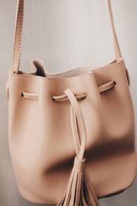 Women PU Leather Crossbody Bucket Bag Shoulder Bag