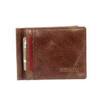 Men Genuine Leather Solid Multicard Coffee Card Wallet Foreign Trade RFID Anti-scanning Wallet