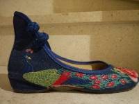 Flower Cloth Embroidered Shoes Vintage Folk Style Flower Flats