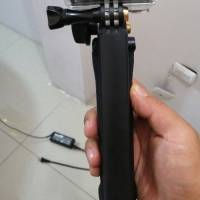 3-Way Extendable Waterproof Monopod Selfie Stick Tripod for GoPro Camera
