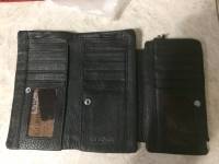 Men Genuine Leather Secretary Wallet Large Capacity Tri-fold Long Wallet