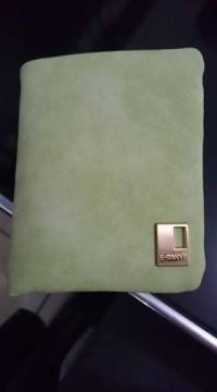 Women 3 Folded Short Wallets Girls Matte Zipper Purse Card Holder Coin Bags