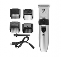 Digoo BB-T1 USB Ceramic R-Blade Hair Trimmer Rechargeable Hair Clipper 4X Extra Limiting Comb Silent Motor for Children Baby Men