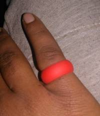 Fashion Size 9 Rubber Silicone Soft Band Finger Ring Gift for Men