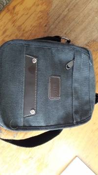 Men's Canvas Shoulder Bag Small Sling Bag Casual Crossbody Bag