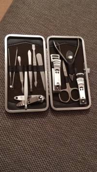 Y.F.M® 12pcs Nail Care Clipper Pedicure Scissor Tweezer Manicure Set Kit
