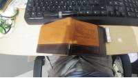 Men Business Real Cowhide Leather Three Style Money Bag Wallet