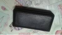 Women Genuine Leather Hollow Out Vintage Large Capacity Wallet Phone Bag Coin Purse