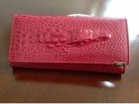 Women 3D Crocodile Grain Long Wallet Ladies Elegant Purse Card Holder Coin Bags