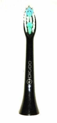 2Pcs YS11 5 Brush Modes Sonic Electric Toothbrush Heads Black & White