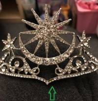 Bride Star Moon Queen Crystal Crown Tiara Wedding Bridal Party Prom Headbrand Hair Jewelry