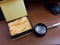 35X50mm DIY Jewelry Magnifier Optics Glass Handle Loup Magnifying Watch Repair Tool 