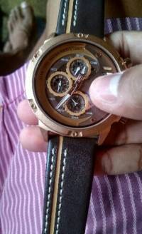 NAVIFORCE 9110 Men Watches Luxury Fashion 24 Hours Display Leather Strap Quartz Wrist Watch