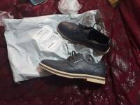 Men Genuine Leather Business Lace Up Oxfords 