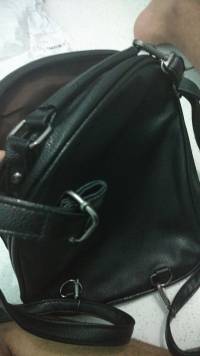 Women Preppy Style Backpack Students Rivets Stripe Schoolbag Book Bags