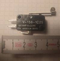 10Pcs AC 250V 15A V-156-1C25 SPDT Roller Lever Micro Switch