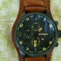 CURREN 8225 Fashion Men Quartz Wristwatch Creative Leather Strap Sports Watch