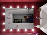 12 LED Lamp String Makeup Mirror Lamp USB Cosmetic Dressing Salon Barber Shop White Light 