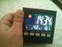 DC-001 Digital Temperature Humidity Alarm Clocks LCD Weather Station Display Clock