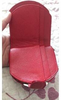 Women Genuine Leather Coin Key Purse Card Holder Mini Wallet