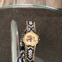 Women Girls Knitted Rope Elephant Bracelet Chain Wrist Watch 