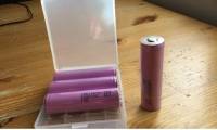 4PCS INR18650-30Q 3000mAh Unprotected Button Top 18650 Battery With Protected box