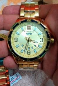NAVIFORCE 9106 Men Watches Luxury Stainless Steel Strap Male Quartz Wrist Watch