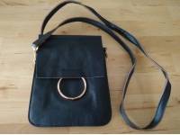 Women PU Leather Vintage Solid Color Crossbody Bag Smartphone Bag Little Shoulder Bag