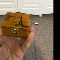Retro Wooden Wind Up Music Box Castle In The Sky 