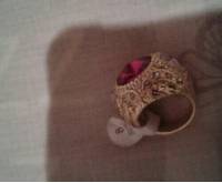 Vintage Finger Ring Round Gemstone Zircon Gold Geometric Rings Ethnic Jewelry for Men