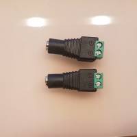 5.5*2.1mm DC12V Power Male Female Plug Jack Adapter Connector for CCTV LED 5050 3528 5630 Strip Light