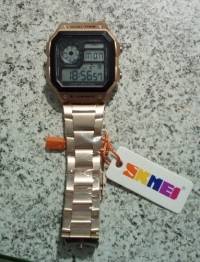 SKMEI 1335 Digital Watch Men Chronograph Alarm Watch Fashion Style Stainless Steel Sport Watch