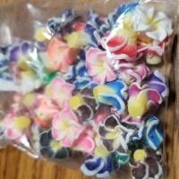 50pcs Multicolor Polymer Fimo Clay Flower DIY Craft Spacer Loose Beads