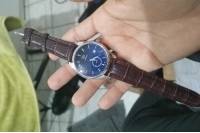 YAZOLE 306 Men Fashion Casual Luminous Hands Calendar Leather Quartz Watch