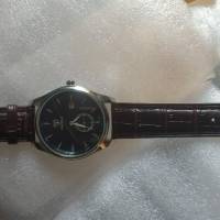 YAZOLE 306 Men Fashion Casual Luminous Hands Calendar Leather Quartz Watch