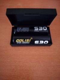 2Pcs GOLISI S30 18650 3000mAh 25A High Drain IMR 18650 Powerful Rechargeable Battery