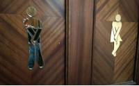3D Design Toilet Male Female Decals Vinyl Art Wall Decor Sticker Mirror Decor