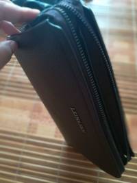 Men Luxury Clutch Purse Phone Bag Business 12 Card Slots Long Zipper Wallet with Combination Lock
