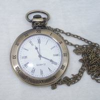 Antique Roman Numerals Necklace Pendant Pocket Watch