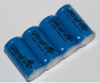 4x UltraFire 16340 CR123A 880mAh 3.7V Rechargeable Li-ion Battery