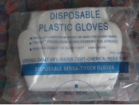 100PCS Disposable Plastic Glove Restaurant Home BBQ Cook Service
