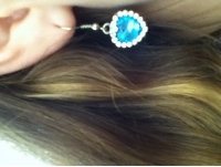 Heart Ocean Austria Crystal Drop Earrings Lover Gift Jewelry