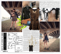 Sexy Women's Leopard Print Sleeveless One-piece Dress With Belt