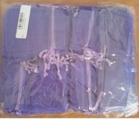 100 Pcs 7X9cm Purple Organza Pouch Jewellery Gift Bag