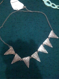 Vintage Punk Triangle Pattern Geometry Pendant Necklace