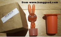 Funny Rabbit Toothpick Holder Box Plastic Tube