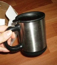 Stainless Steel Automatic Coffee Mixing Mug Self Stirring Coffee Mug