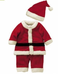 Christmas Clothing Sanda Set Baby Girl Boy Cotton Rompers + Hat