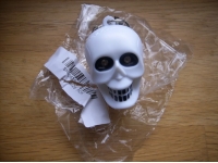 Luminous Sound Cartoon Skull Plastic Animal Toy LED Key Chain 