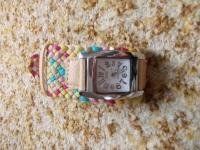 Multicolor Lady's Braided band Strap Quartz Wrist watch